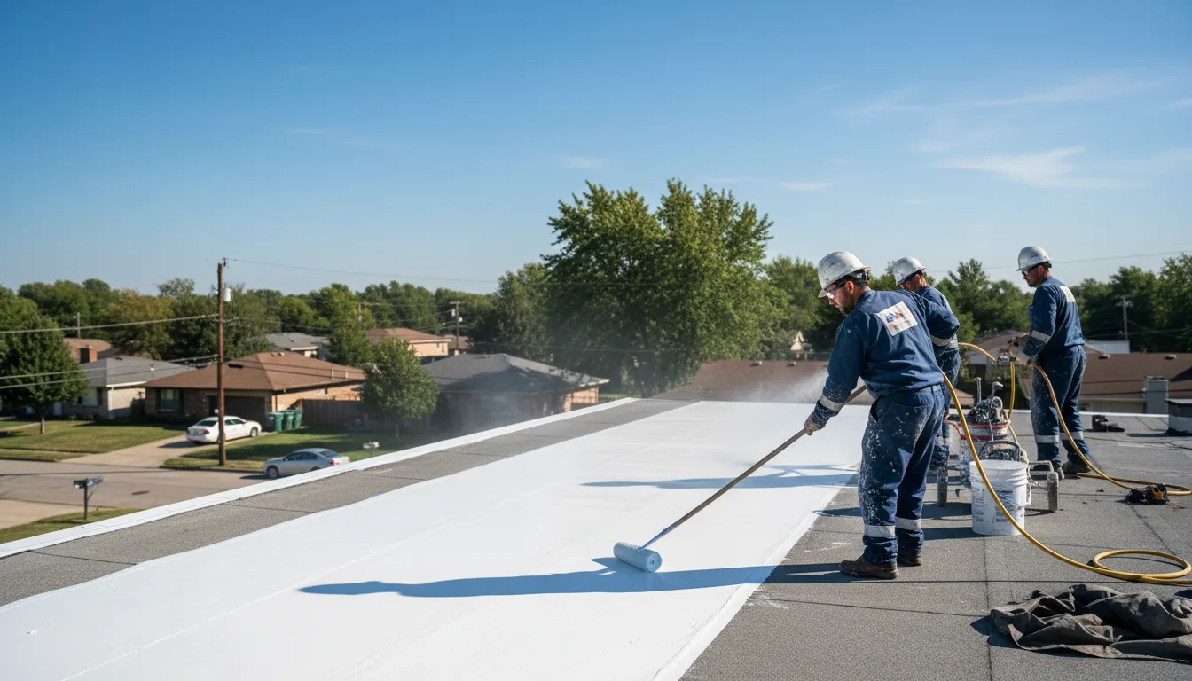 Commercial roof coating in Goff, KS near me